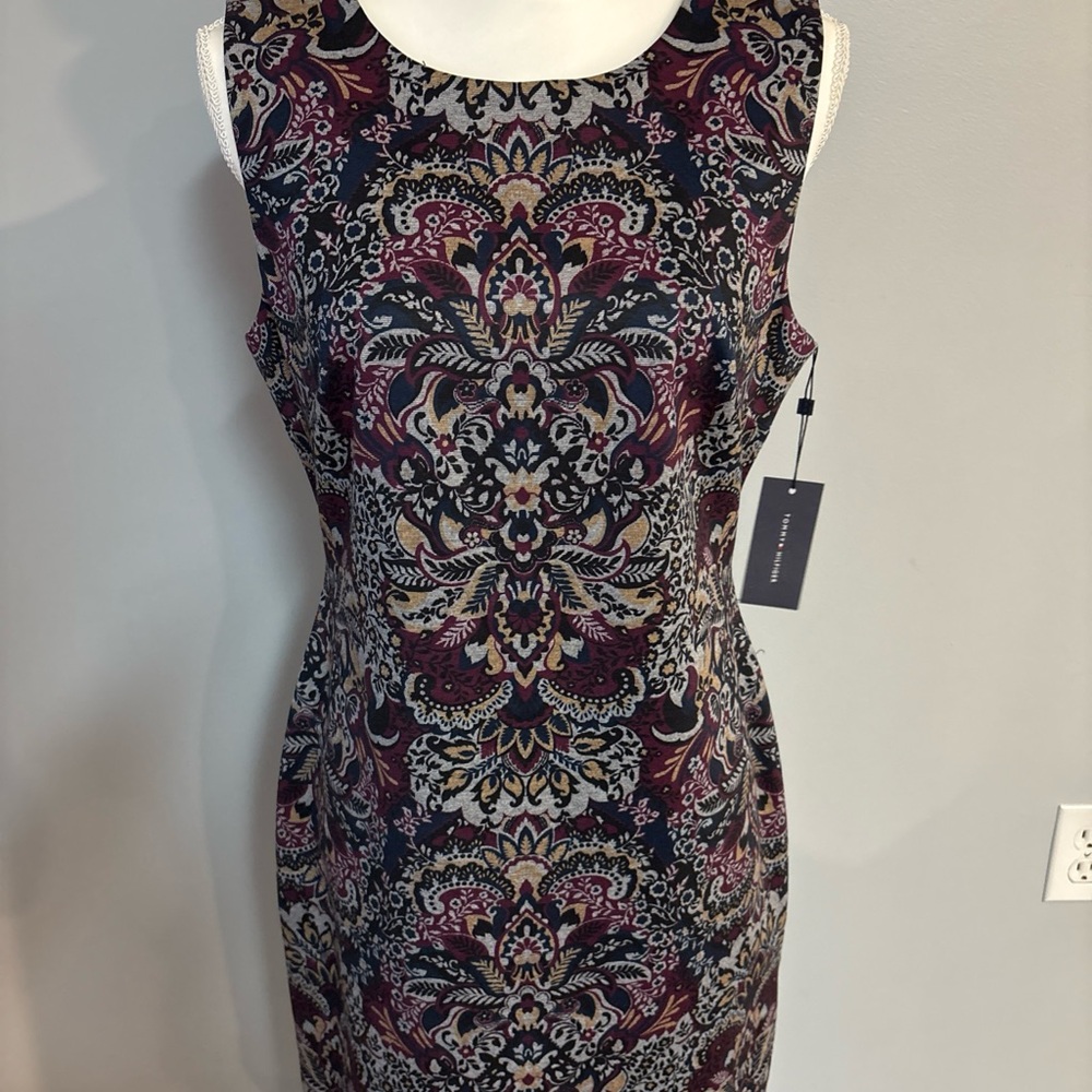 Tommy Hilfiger Women's Sheath Dress Sleeveless, Floral Paisley, Size 10 NWT